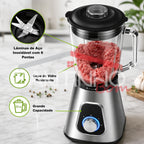 Liquidificador Multiuso Lumax Pro™ Com 2 Jarras de Vidro + BRINDE Porta Tempero Vertical 16 Potes - COMPRE 1 LEVE 2