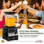 Liquidificador Multiuso MegaMix Com 2 Jarras de Vidro + BRINDE: Porta Tempero Giratório 20 Potes de Vidro  - LEVE 2 PAGUE 1